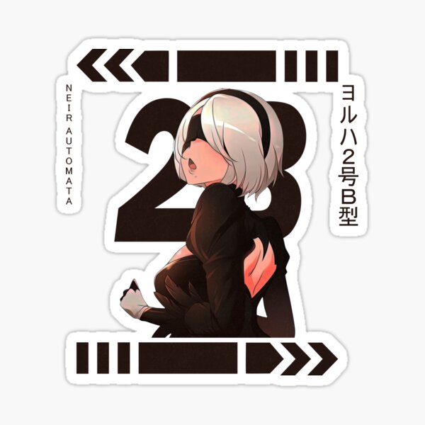 Nier: Automata 2B Anime Game JDM Decal Sticker 003 Anime Stickery