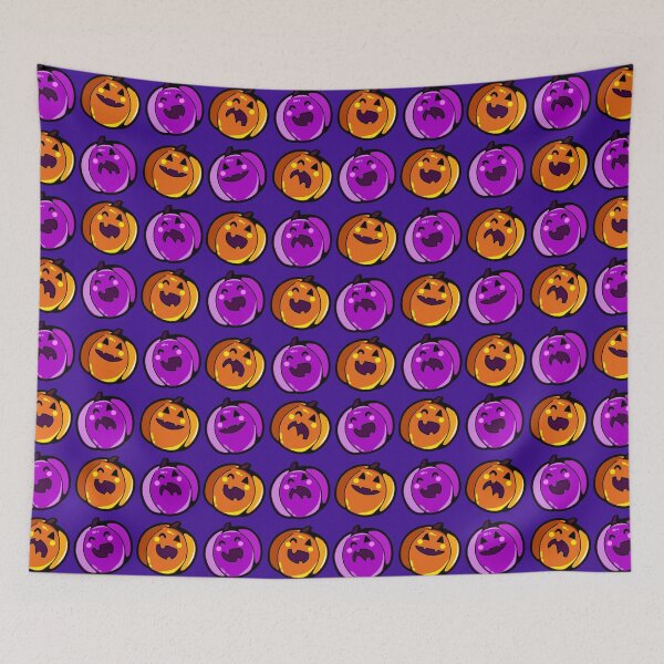 Item preview, Pumpkin Faces Pattern designed and sold by GoobyCloud.