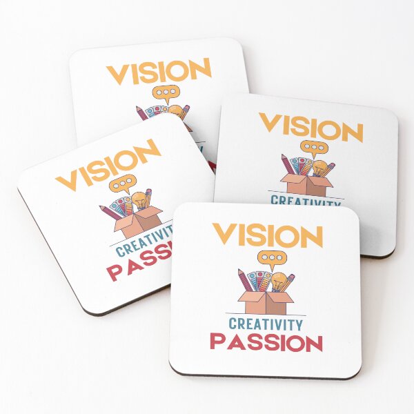 Item preview, Vision creativity passion- success quote designed and sold by ShopTwentyFour.