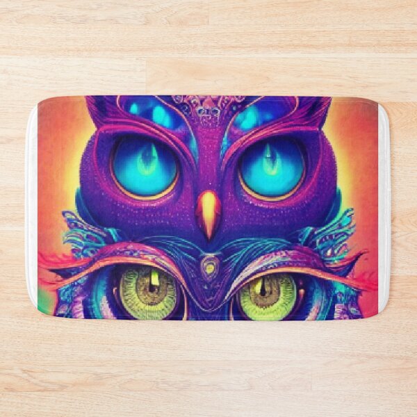 Item preview, a cat and an owl designed and sold by bestoftrendy.