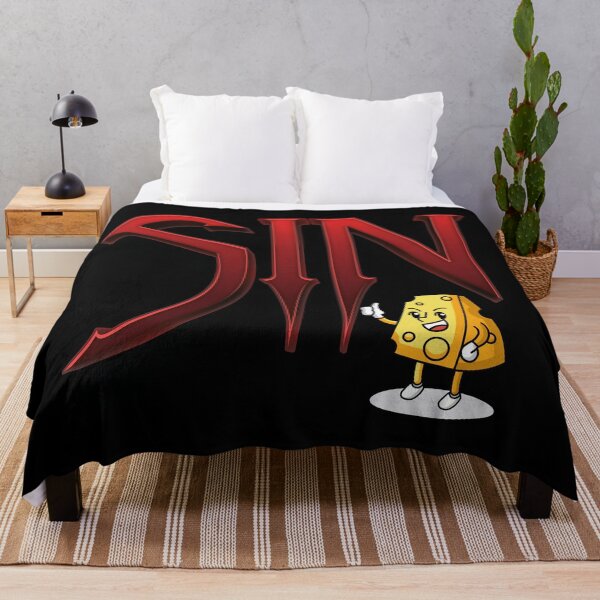 Item preview, Eat Cheese and Sin. Unique design.Best street art quote with cute cheese cartoon illustration. designed and sold by OneOrb.