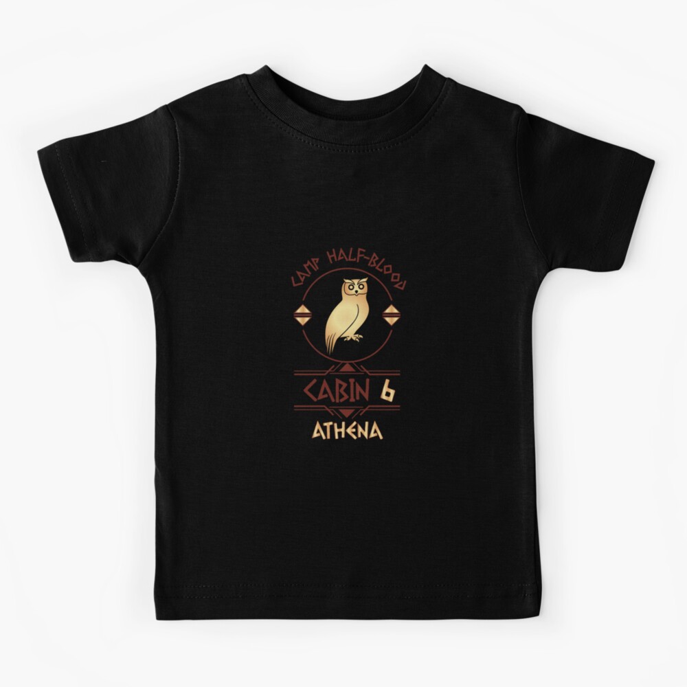 Camp Half Blood Cabin 6 Athena Childrens Dark T-Shirt - Davson Sales