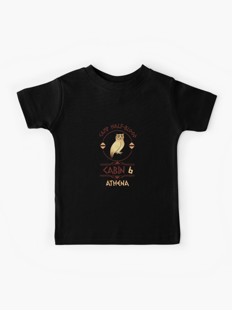 Camp Half Blood Cabin 6 Athena Childrens Dark T-Shirt - Davson Sales