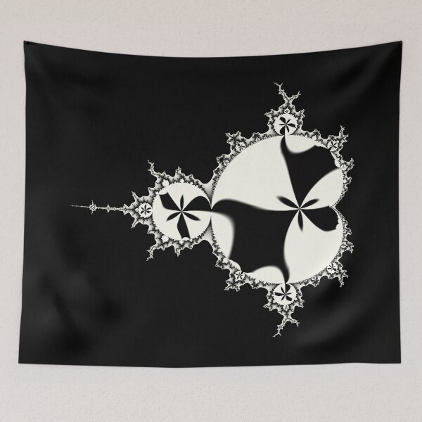 Item preview, Monochrome Mandelbrot 001 designed and sold by Rupert Russell.