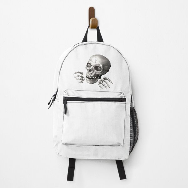 Item preview, Skull head skeleton with transparent eyes protruding knuckles designed and sold by ErisMerch.