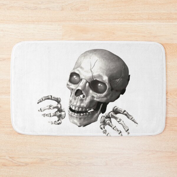 Item preview, Skull head skeleton with transparent eyes protruding knuckles designed and sold by ErisMerch.