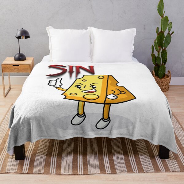 Item preview, Eat Cheese and Sin. Unique design.Best street art quote with cute cheese cartoon illustration. designed and sold by OneOrb.