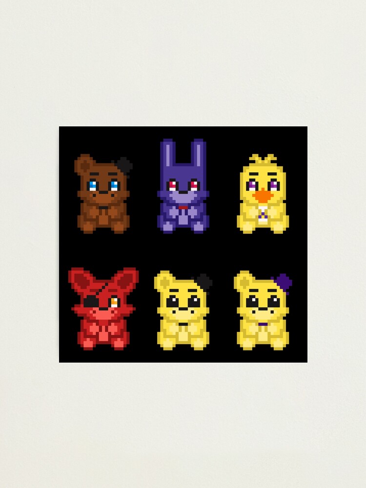 FNaF 1 Line Up Poster for Sale by WhiteRabbitZero