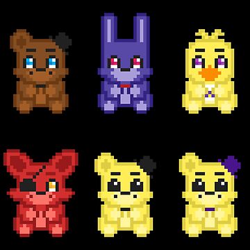 Fnaf 1 Pack Sticker for Sale by FreddyFoozbear