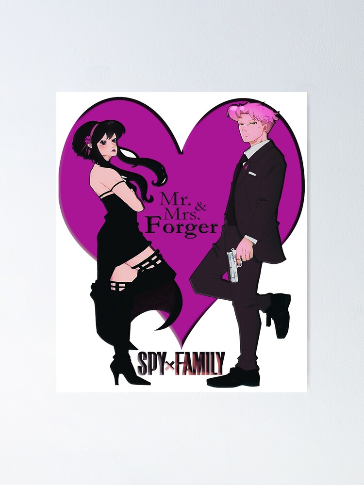 "Spy x Family Mr. & Mrs. Smith Lovely Family Tshirt" Poster for Sale