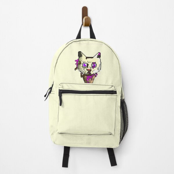Item preview, pixel x line ice cream cat with graffiti style designed and sold by Sweet Bee's.