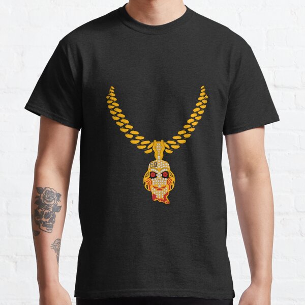 roblox Black T-Shirt w/ Gold Chain, Gold Watch, Tat