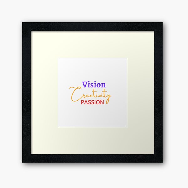 Item preview, Vision Creativity Passion designed and sold by NomadMessenger.