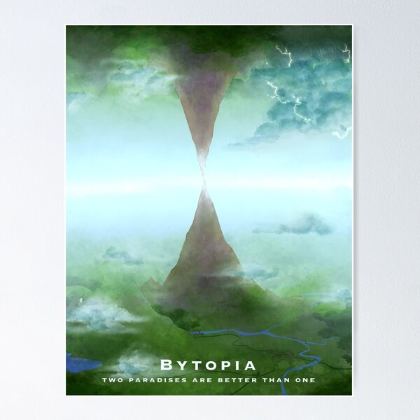 Item preview, Bytopia Travel Poster designed and sold by RWDPodcast.