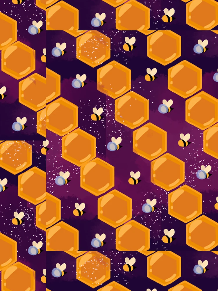 Thumbnail 4 of 4, Samsung Galaxy Phone Case, Space bee pattern designed and sold by RangleTangle.