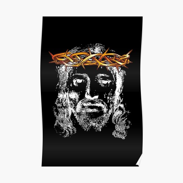 Jesus Portrait Jesus With A Crown Of Thorns Poster For Sale By 5807