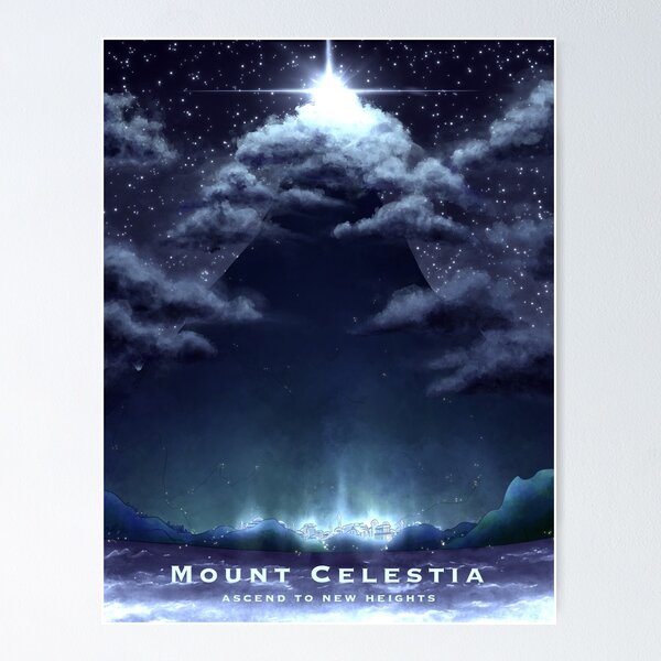 Item preview, Mount Celestia Travel Poster designed and sold by RWDPodcast.