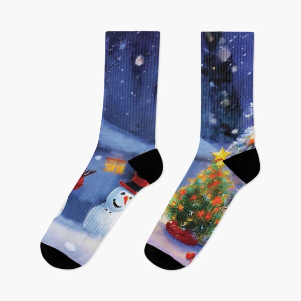 Item preview, Snow people celebrating Christmas designed and sold by Imagequest.