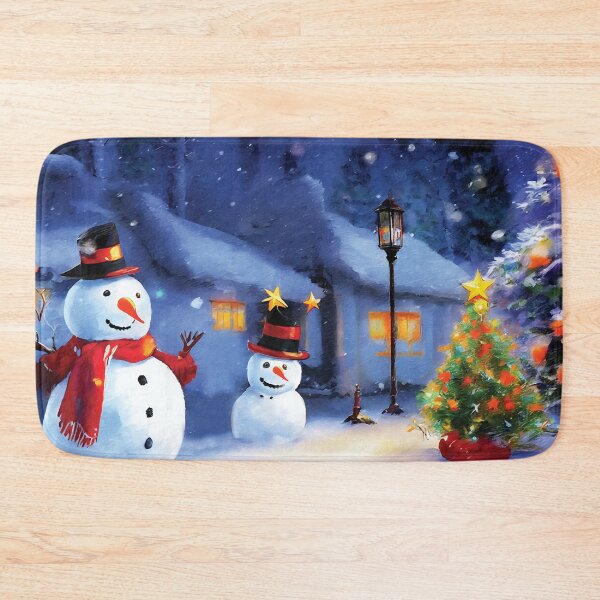 Item preview, Snow people celebrating Christmas designed and sold by Imagequest.