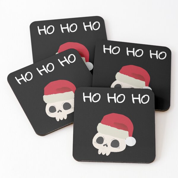 Item preview, Merry Christmas Design with Funny Santa Skull Ho Ho Ho designed and sold by Kubala.