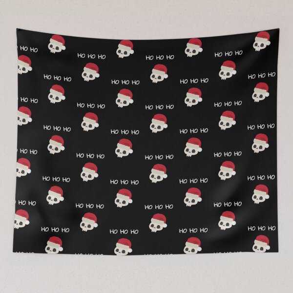 Item preview, Merry Christmas Design with Funny Santa Skull Ho Ho Ho designed and sold by Kubala.