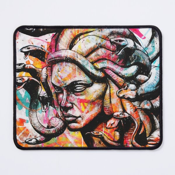 Item preview, Abstract Watercolor Medusa Portrait, Colorful Head Of Medusa, Medusa Greek Mythology designed and sold by Paintcorner.