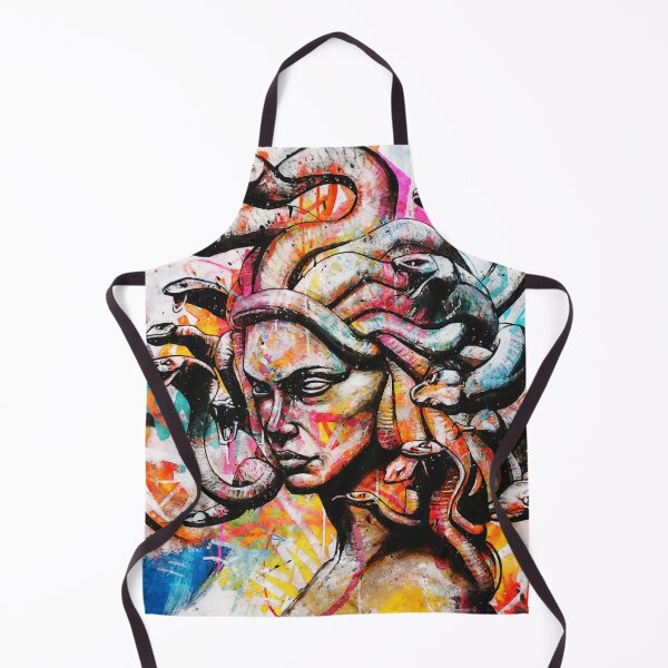 Item preview, Abstract Watercolor Medusa Portrait, Colorful Head Of Medusa, Medusa Greek Mythology designed and sold by Paintcorner.