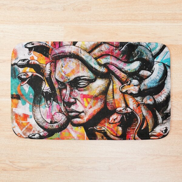 Item preview, Abstract Watercolor Medusa Portrait, Colorful Head Of Medusa, Medusa Greek Mythology designed and sold by Paintcorner.