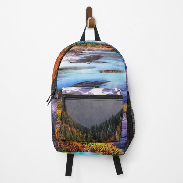 Item preview, Pretty lake fall nature art designed and sold by oneonlyjohann.