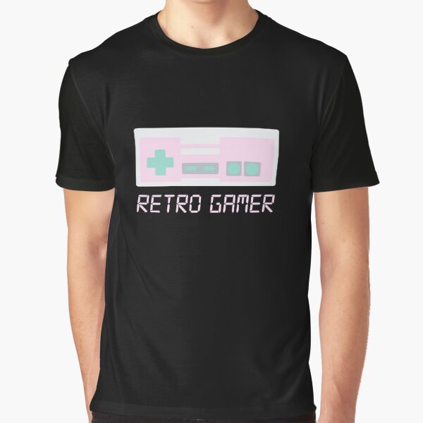 Retro Gamer - Pastel Pink Video Game Controller for the Retro Gamer Graphic T-Shirt