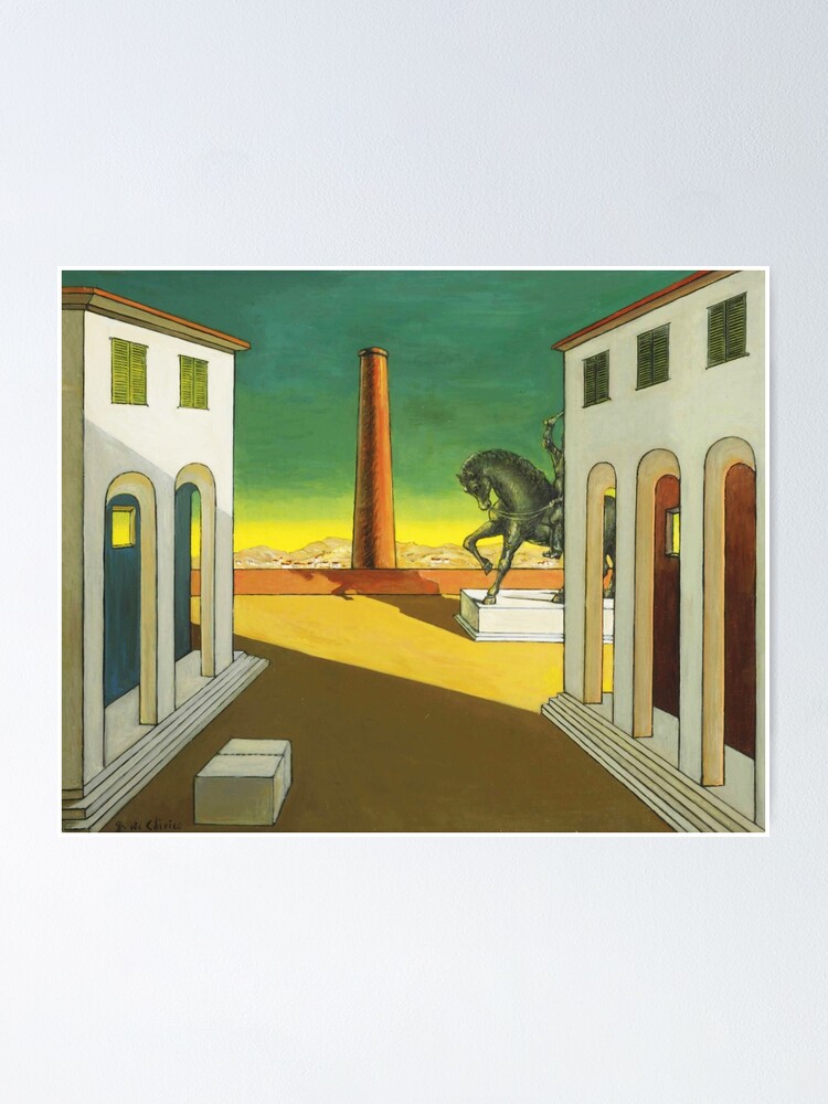 Giorgio De Chirico Poster, Canvas Painting Poster