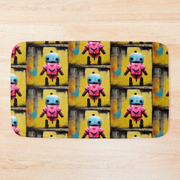 Item preview, Happy Robot Street Art Decoration Colorful Wall Gift designed and sold by LADistrictGarb.