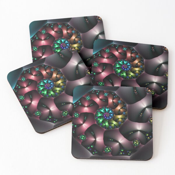 Item preview, Spiral of Colourful Shapes designed and sold by pinkal.