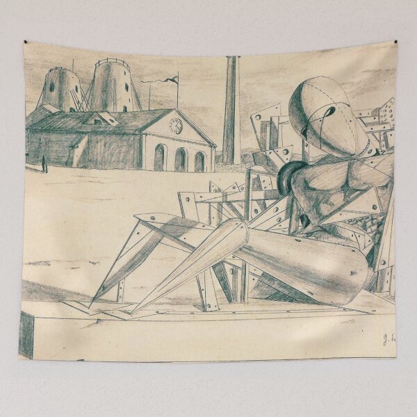 Item preview, High Res - Art by Giorgio De Chirico 1888 -1978, Abstract Surrealism  designed and sold by space company ®.