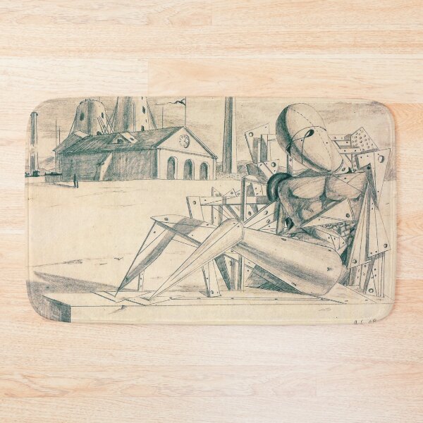 Item preview, High Res - Art by Giorgio De Chirico 1888 -1978, Abstract Surrealism  designed and sold by space company ®.