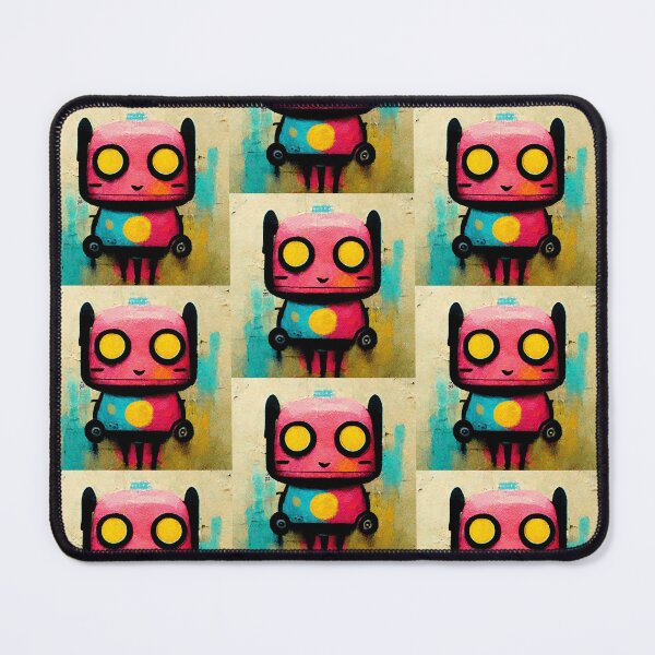 Item preview, Happy Baby Robot Street Art Decoration Colorful Wall Gift designed and sold by LADistrictGarb.