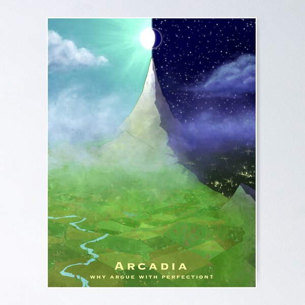 Item preview, Arcadia Travel Poster designed and sold by RWDPodcast.