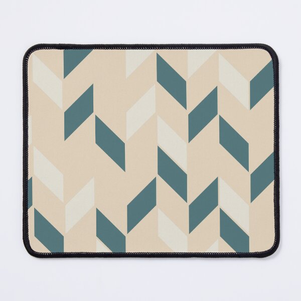 Item preview, Aqua Cream Beige Random Geometric Zigzag Chevron Stripe Pattern 2023 COTY Vining Ivy PPG1148-6 designed and sold by ColorOfTheYears.