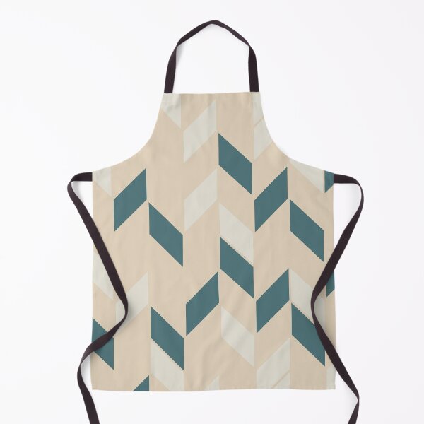 Item preview, Aqua Cream Beige Random Geometric Zigzag Chevron Stripe Pattern 2023 COTY Vining Ivy PPG1148-6 designed and sold by ColorOfTheYears.