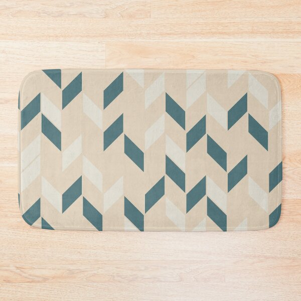 Item preview, Aqua Cream Beige Random Geometric Zigzag Chevron Stripe Pattern 2023 COTY Vining Ivy PPG1148-6 designed and sold by ColorOfTheYears.