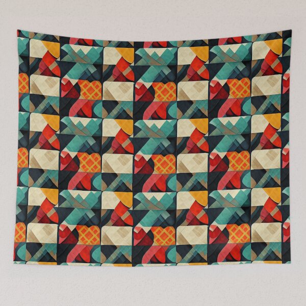 Item preview, Colorful Patchwork Impression designed and sold by BuraxisDesigns.