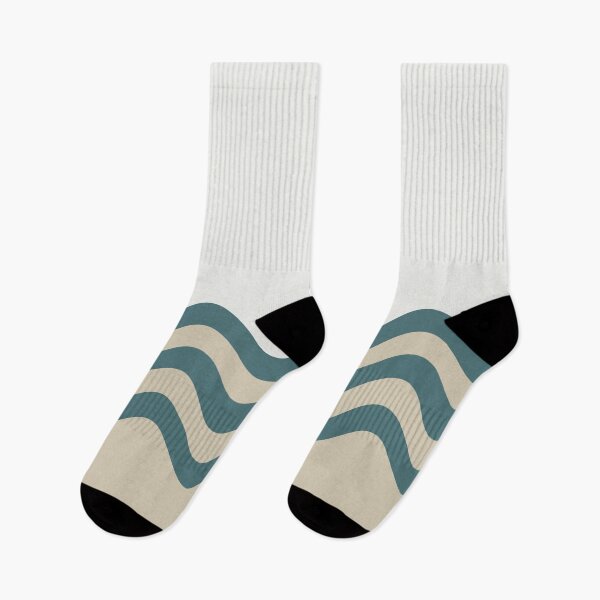 Artikelvorschau, Aqua Cream Beige Wavy Horizontal Stripes 2 Pattern on Solid Color 2023 COTY Vining Ivy PPG1148-6 entworfen und verkauft von ColorOfTheYears.