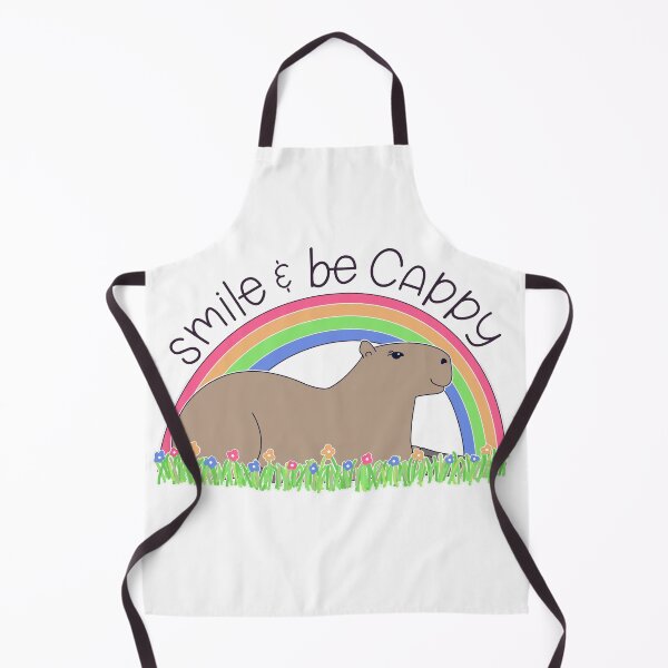 Item preview, Smile and Be Cappy cute happy capybara designed and sold by JoyfulJen.