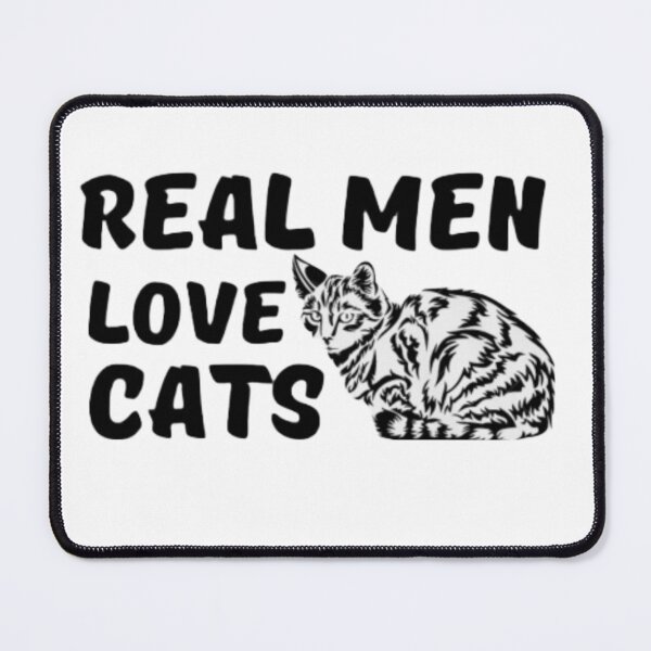 Item preview, Real men love cats designed and sold by mandover.