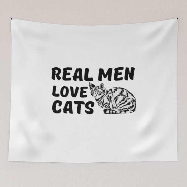 Item preview, Real men love cats designed and sold by mandover.
