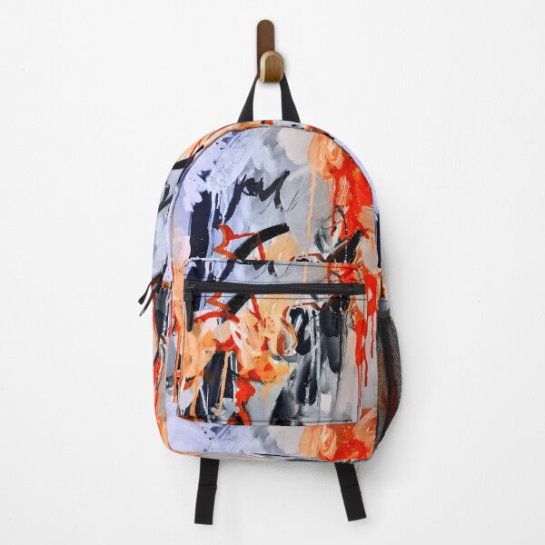 Item preview, Abstract expression black orange gray designed and sold by Grey Robinson.