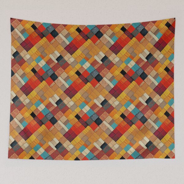 Item preview, Retro Patchwork designed and sold by BuraxisDesigns.