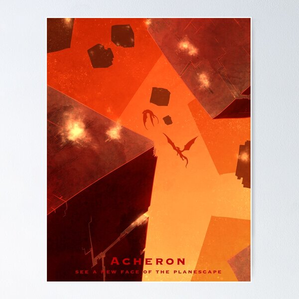 Item preview, Acheron Travel Poster designed and sold by RWDPodcast.