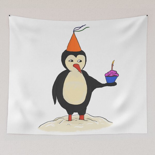 Item preview, Sad Birthday Penguin designed and sold by froggybangbang.