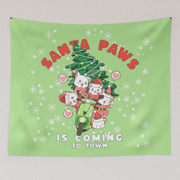 Item preview, Santa Paws Is Coming To Town designed and sold by Ironicdoll.